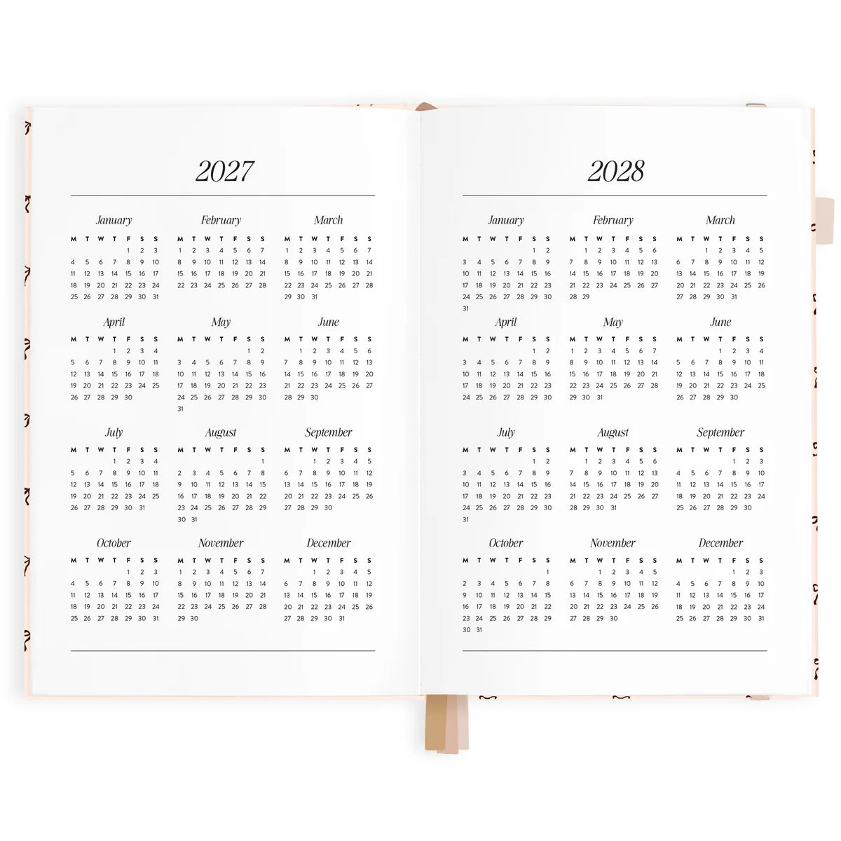 2027 A5 Vertical Planner | French Bows