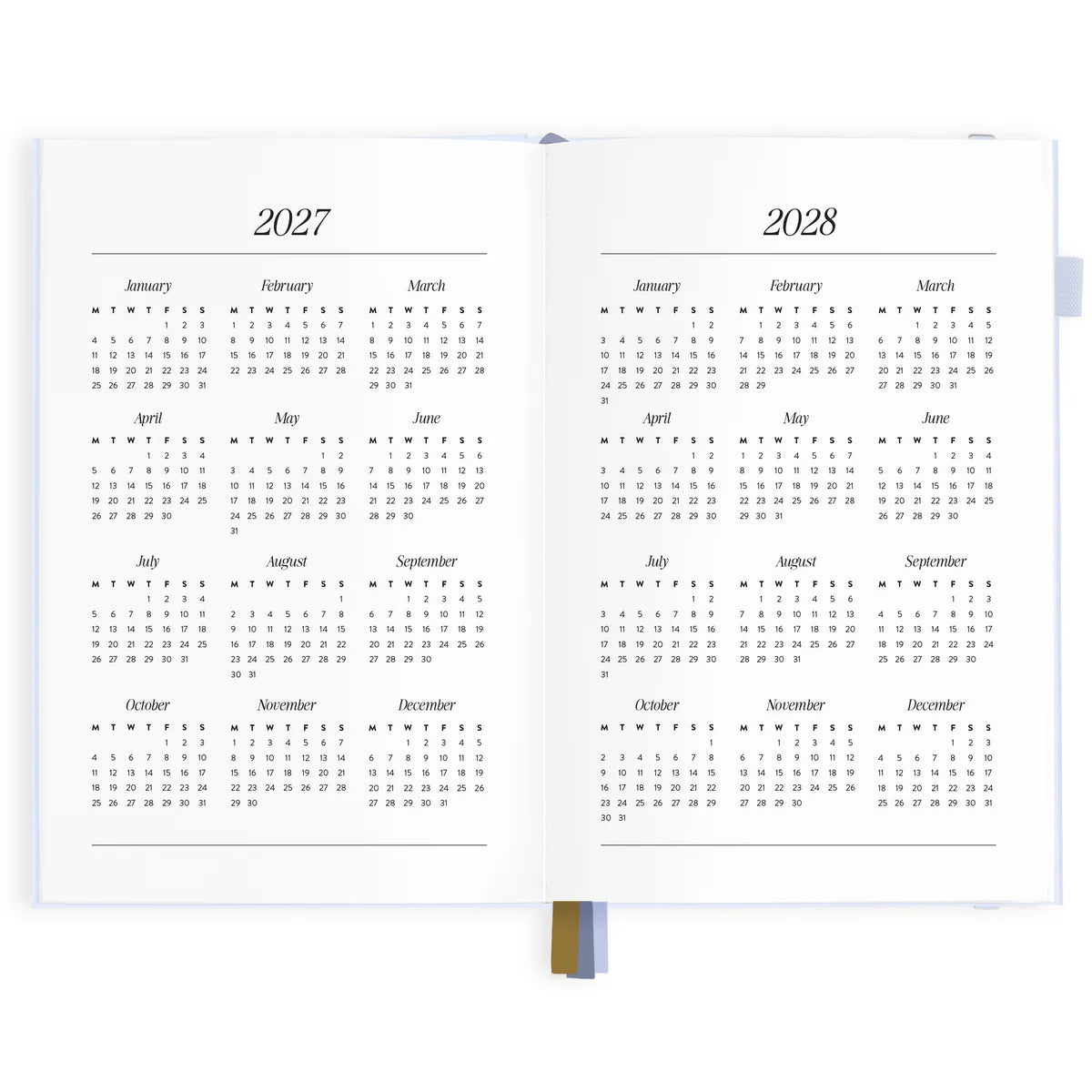 2027 A5 Vertical Planner | Powder