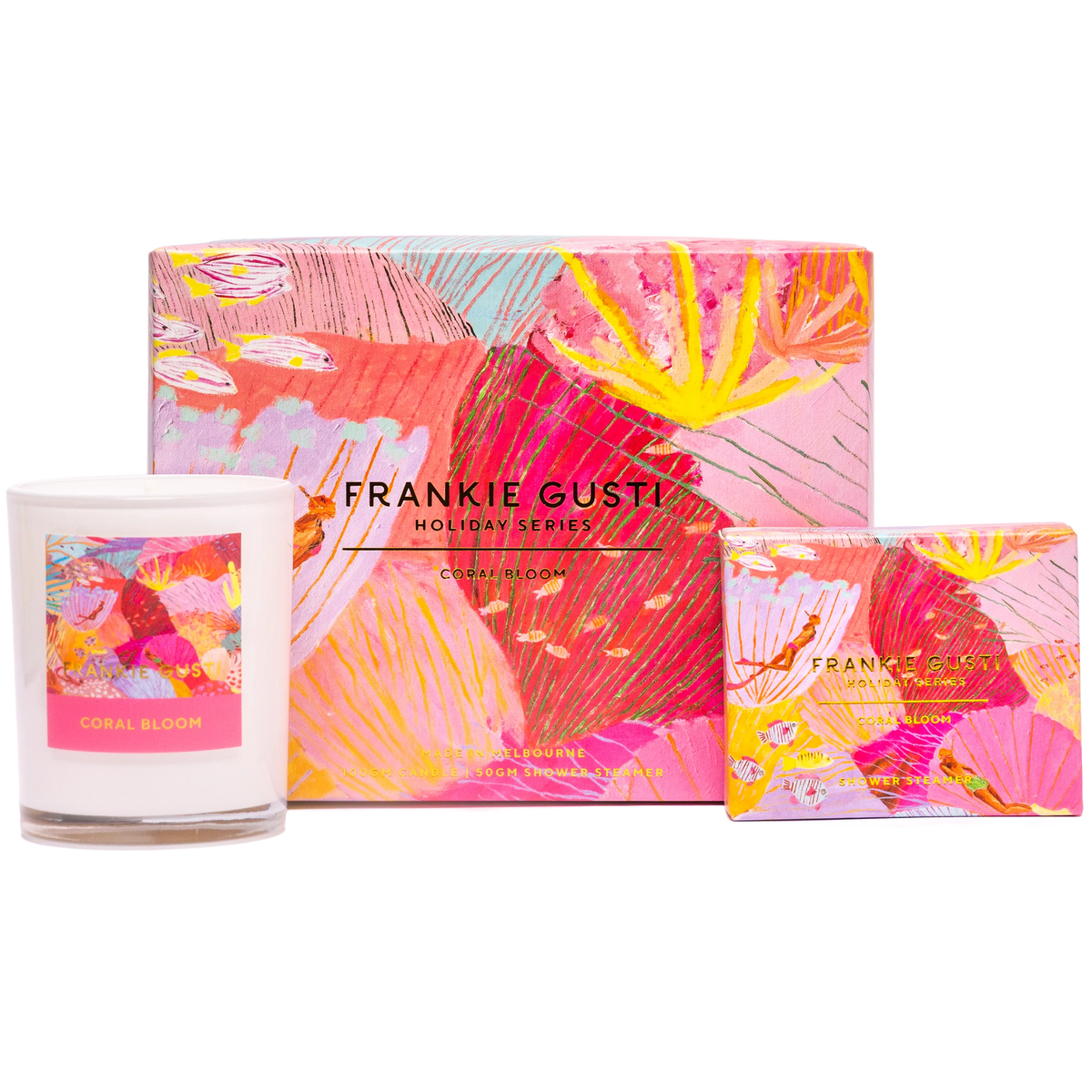 Holiday Series Candle + Steamer Duo | Coral Bloom