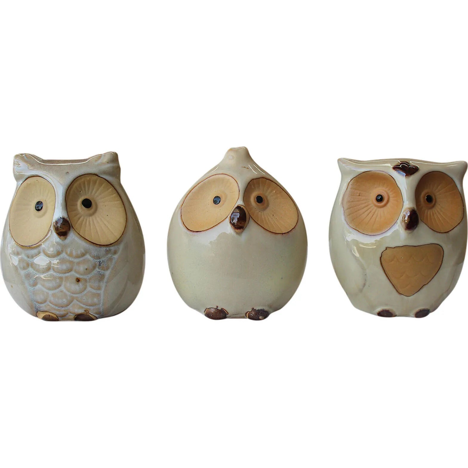 Mini Owls Cream Set 3