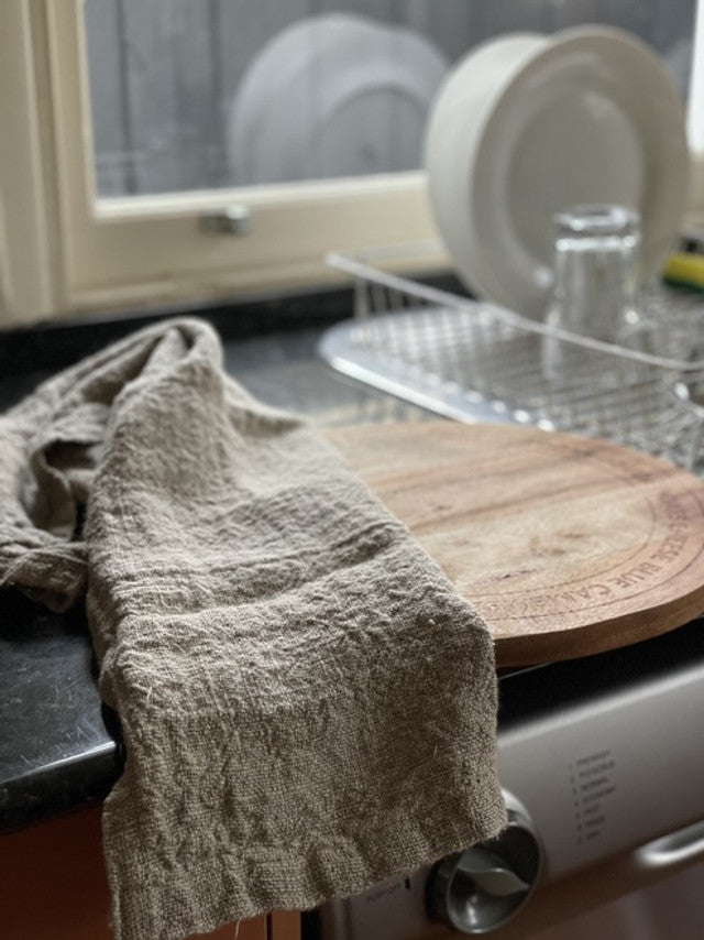 Angaston Handloomed Linen Tea Towel (Natural)