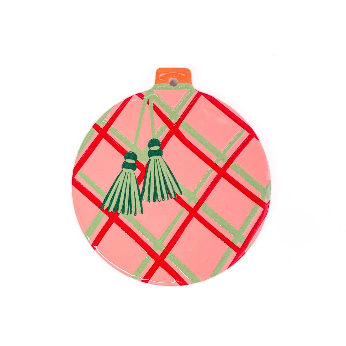 Holly Jolly Ceramic Coaster