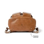 Signature Nappy Backpack | Tan Vegan Leather