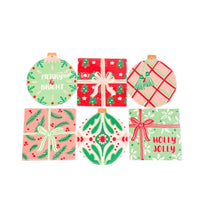 Holly Jolly Ceramic Coaster