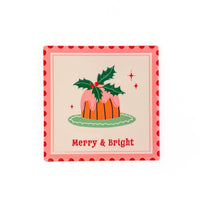 Xmas Stamp Ceramic Coaster