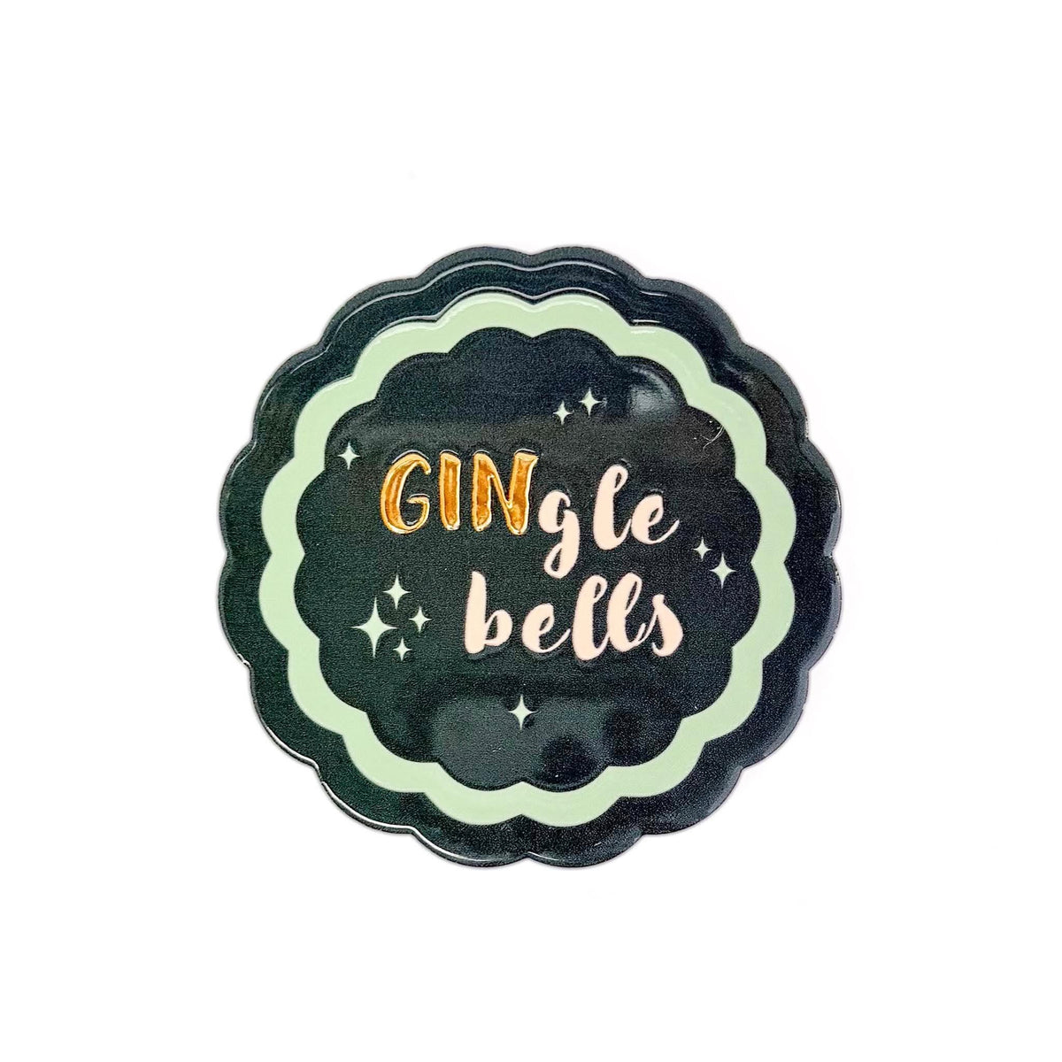 Xmas Cocktail Ceramic Coaster