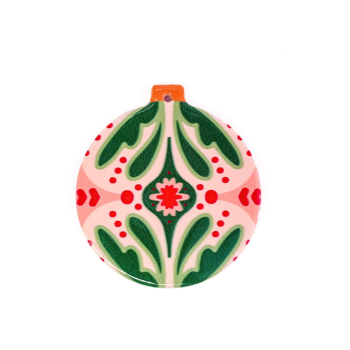 Holly Jolly Ceramic Coaster