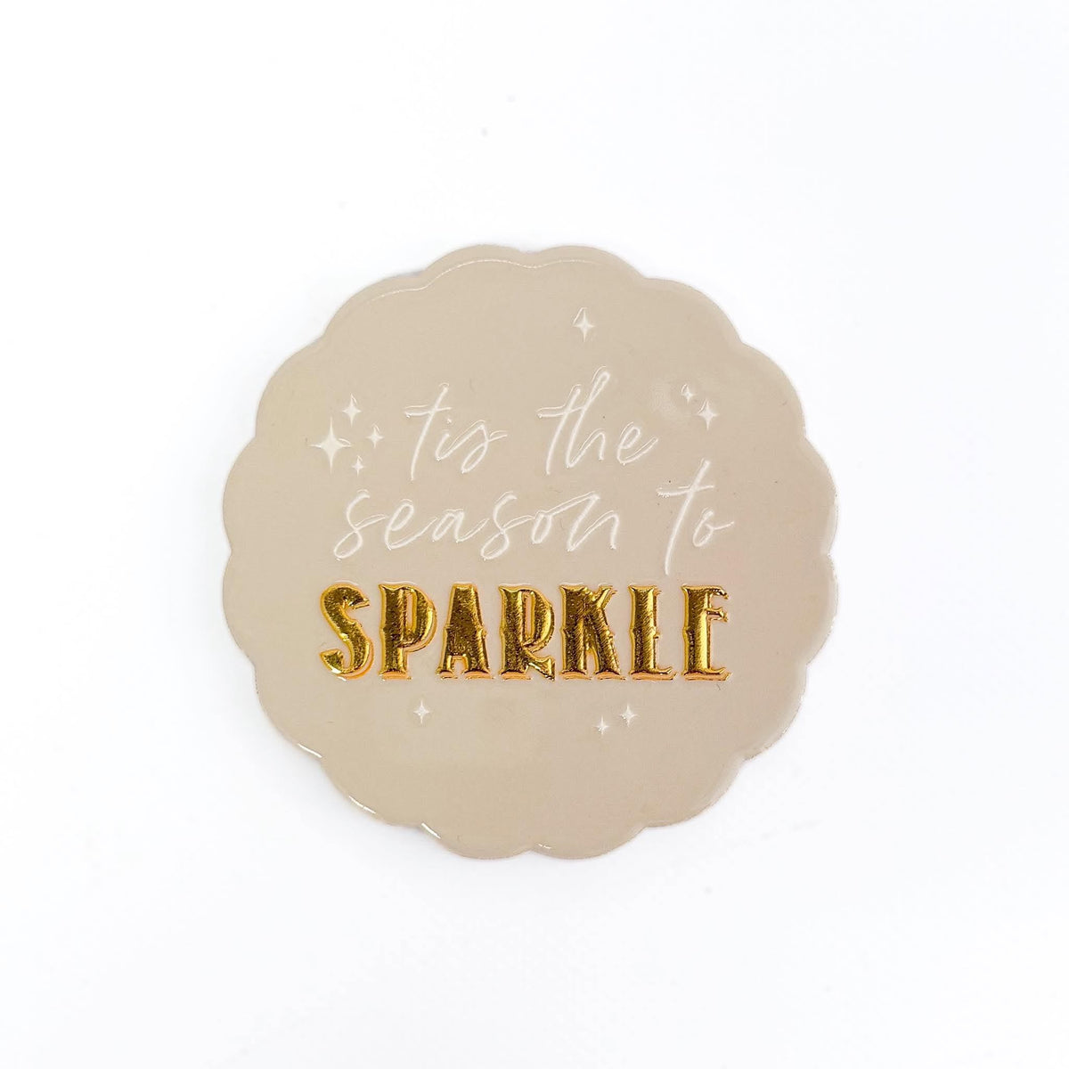Merry Sparkle Ceramic Coaster