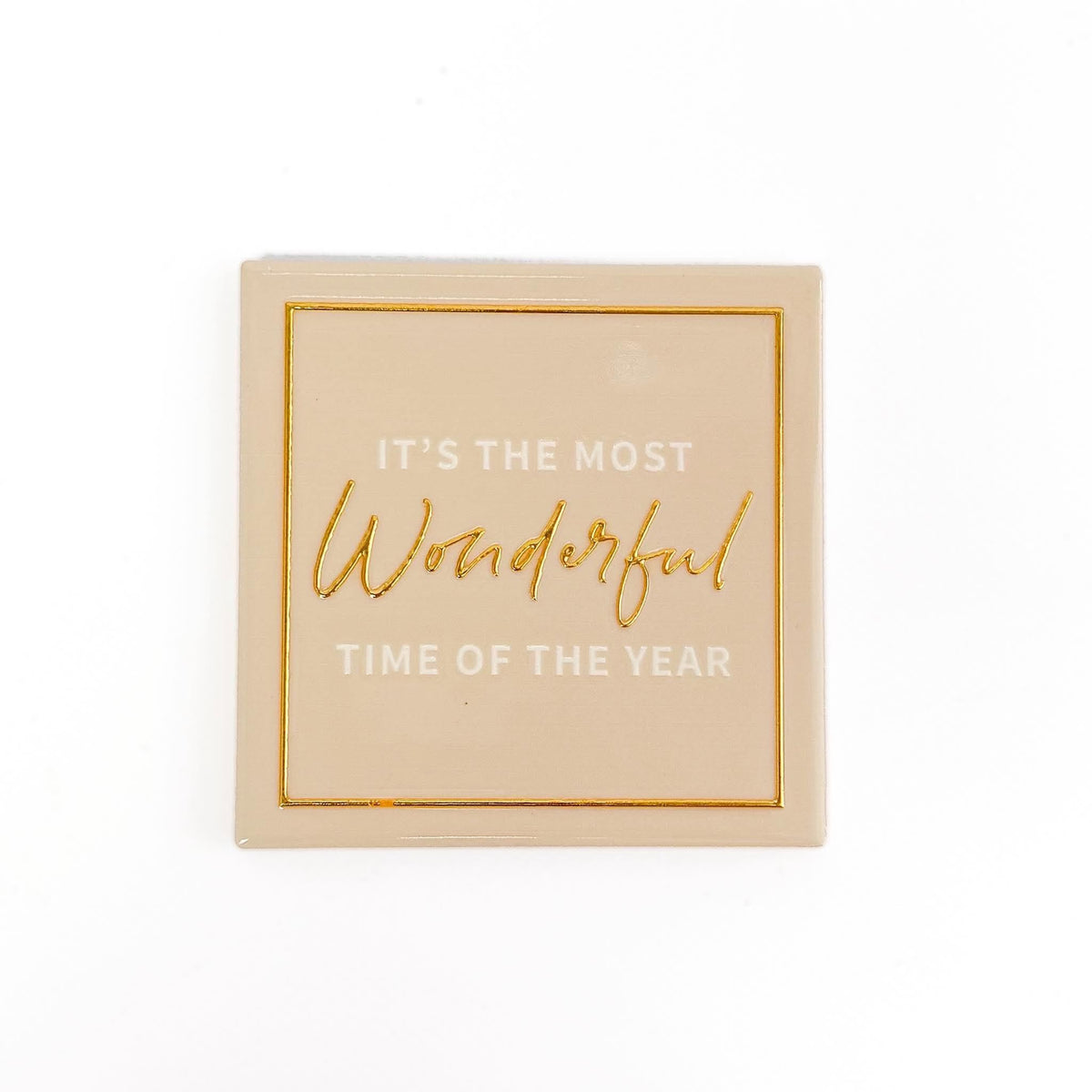 Merry Sparkle Ceramic Coaster