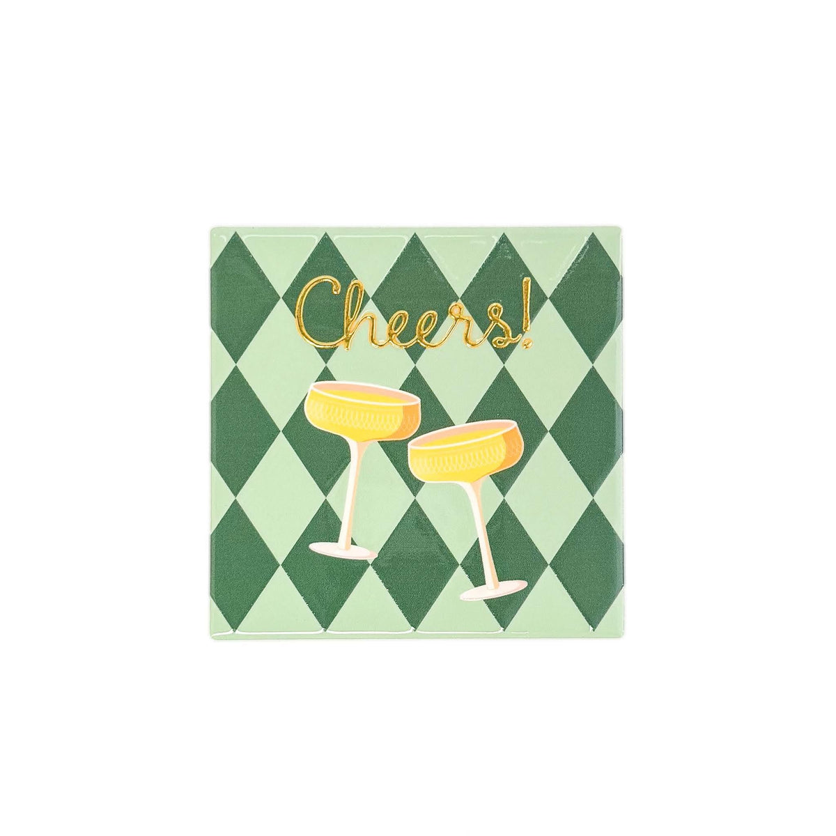 Xmas Cocktail Ceramic Coaster