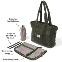 Everyday Tote | Moss Green Corduroy