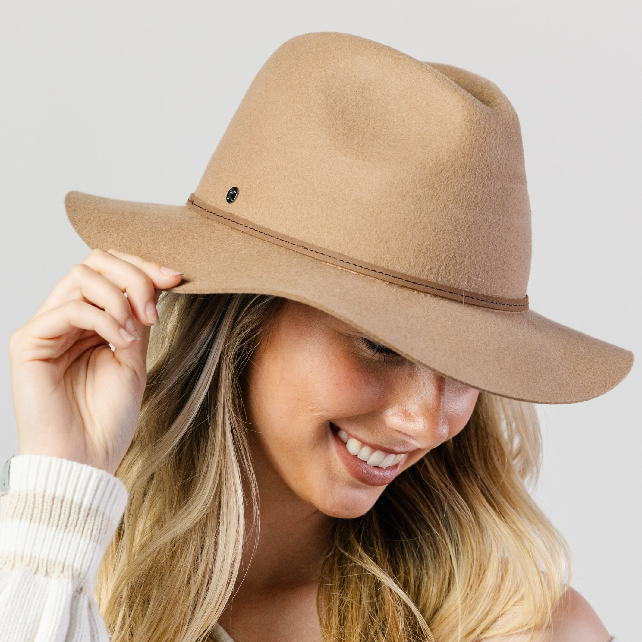 Camel Alpine Fedora
