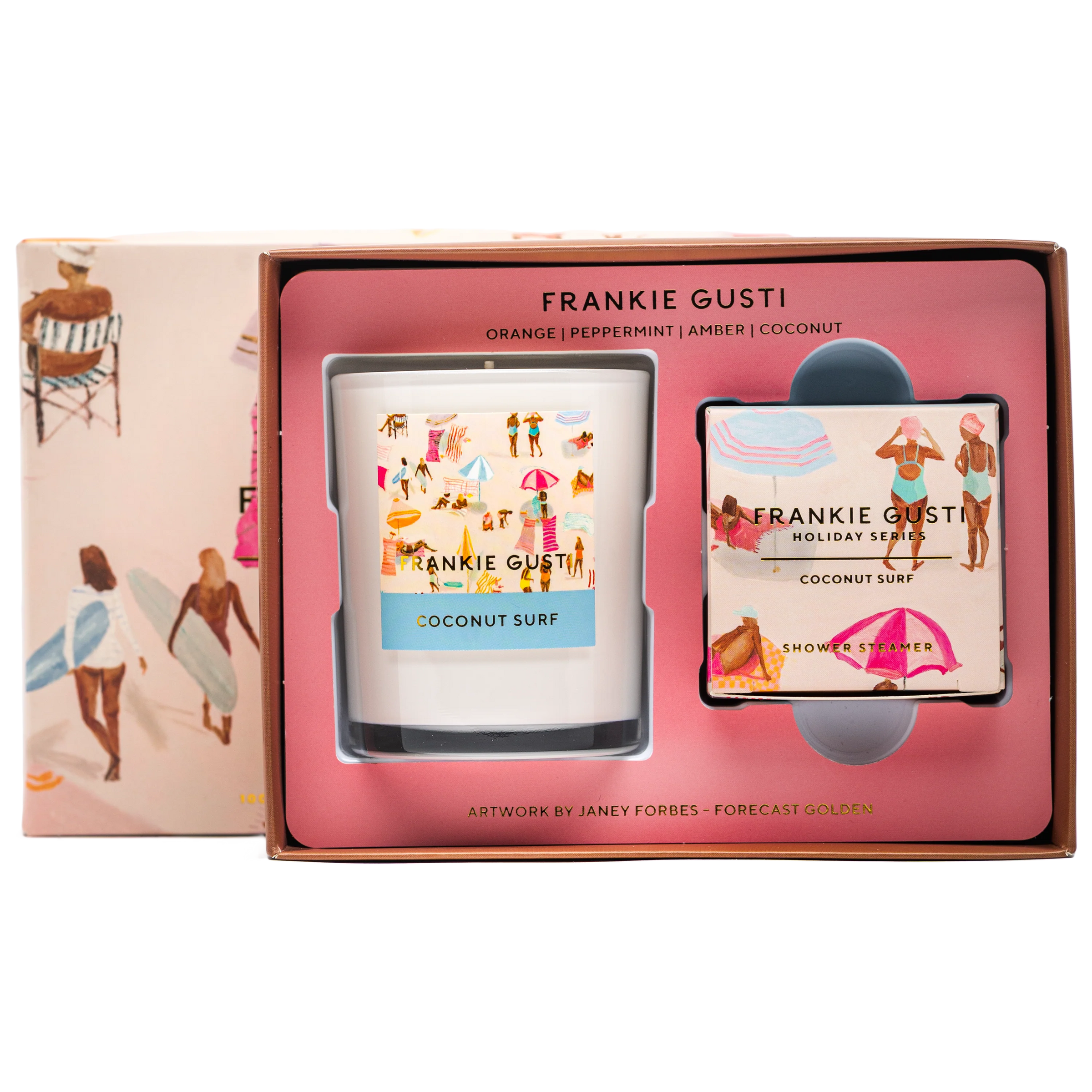 Holiday Series Candle + Steamer Duo | Coconut Surf | Janey Forbes