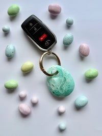Egg Charm Resin Keyrings