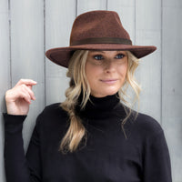 Mix Burgundy Billie Fedora