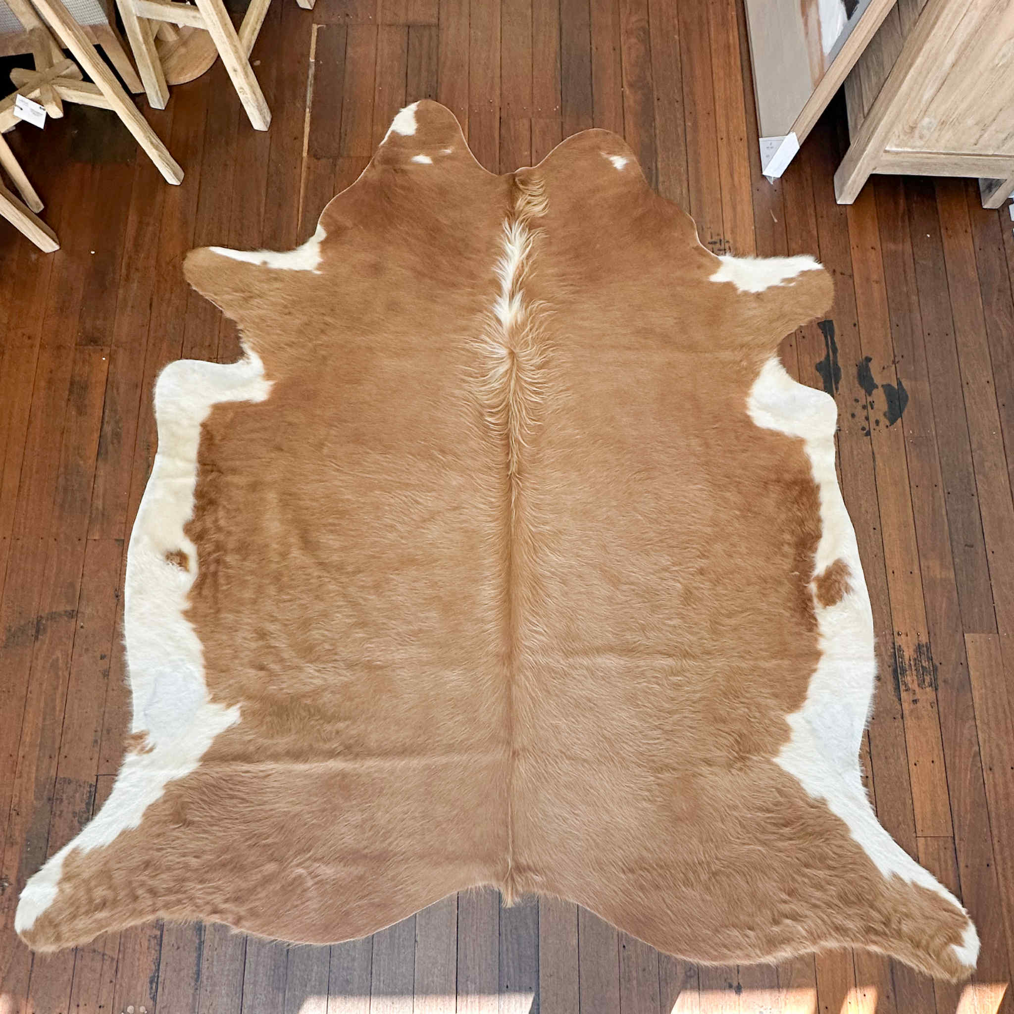 Beige White Cowhide 6 | Floor Rug