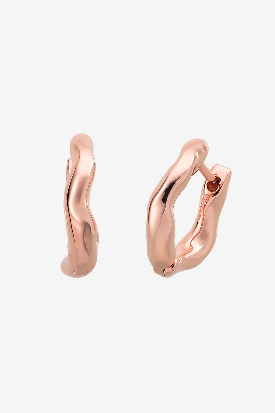 Hunter Rose Gold Huggie