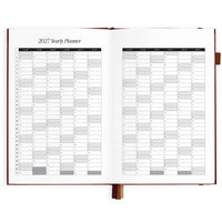 2027 A5 Horizontal Planner | Cherry