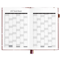 2027 A5 Vertical Planner | Cherry Wisteria