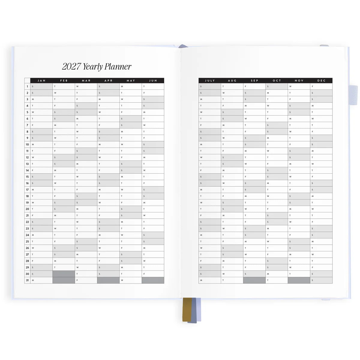 2027 A5 Vertical Planner | Powder