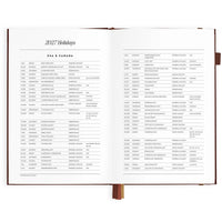 2027 A5 Vertical Planner | Chocolate
