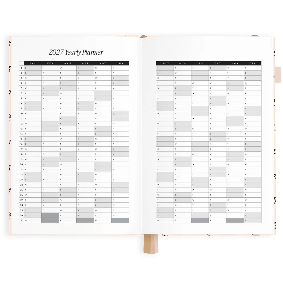 2027 A5 Vertical Planner | French Bows