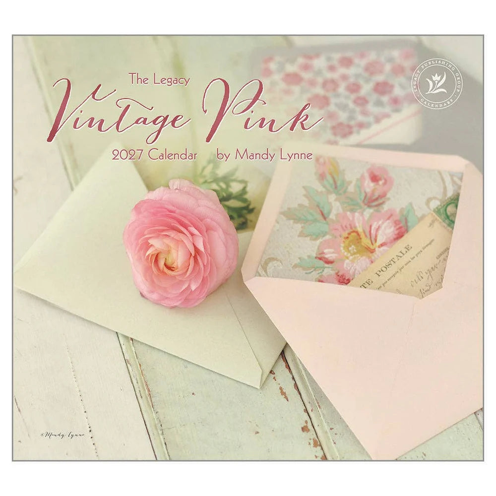 Vintage Pink 2027 | Wall Calendar