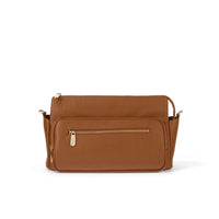 Multitasker Pram Caddy 2.0 | Chestnut Brown Vegan Leather