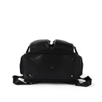 Signature Nappy Backpack | Black Dimple Vegan Leather