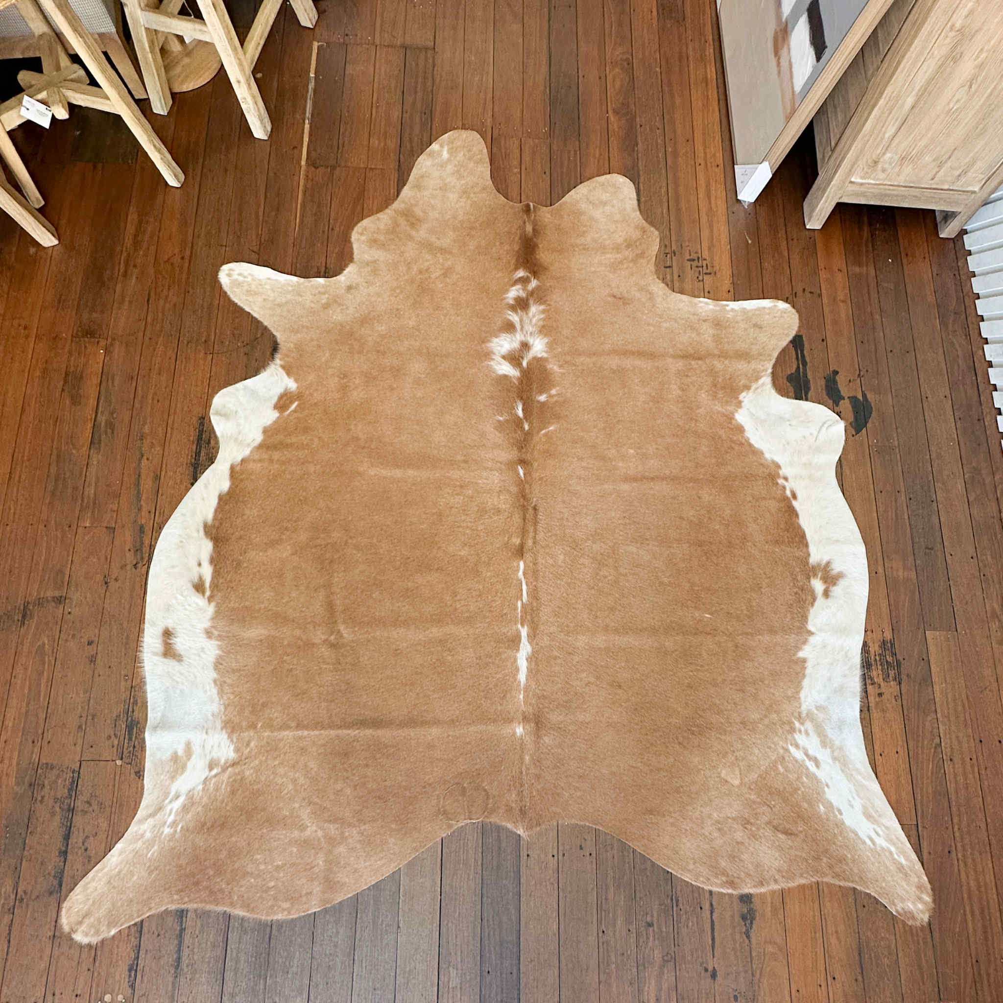 Beige White Cowhide 5 | Floor Rug