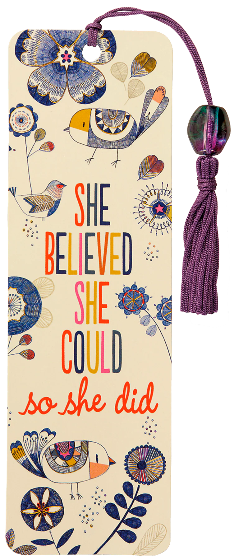 She Believed She Could Beaded Bookmark