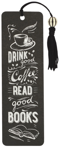 Coffee & Books Beaded Bookmark