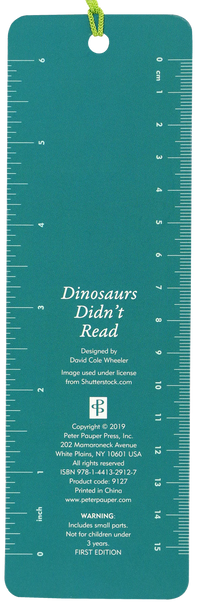 Dinosaurs Didn't Read Beaded Bookmark
