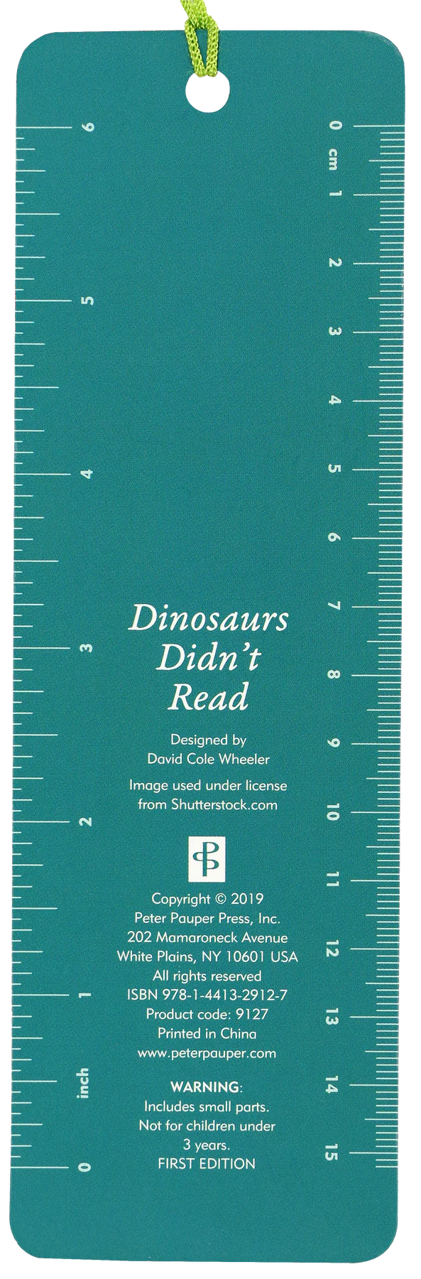 Dinosaurs Didn't Read Beaded Bookmark