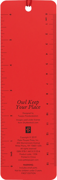 Owl Keep Your Place Children's Bookmark