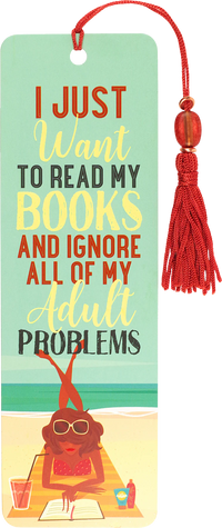 Just Want To Read Beaded Bookmark