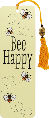 Bee Happy Beaded Bookmark