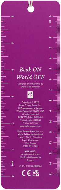 Book On / World Off Beaded Bookmark