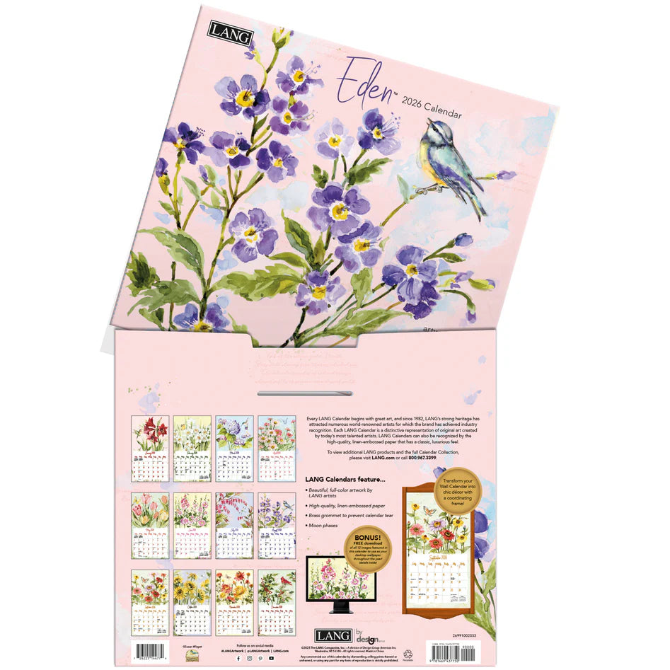 Eden 2026 | Wall Calendar