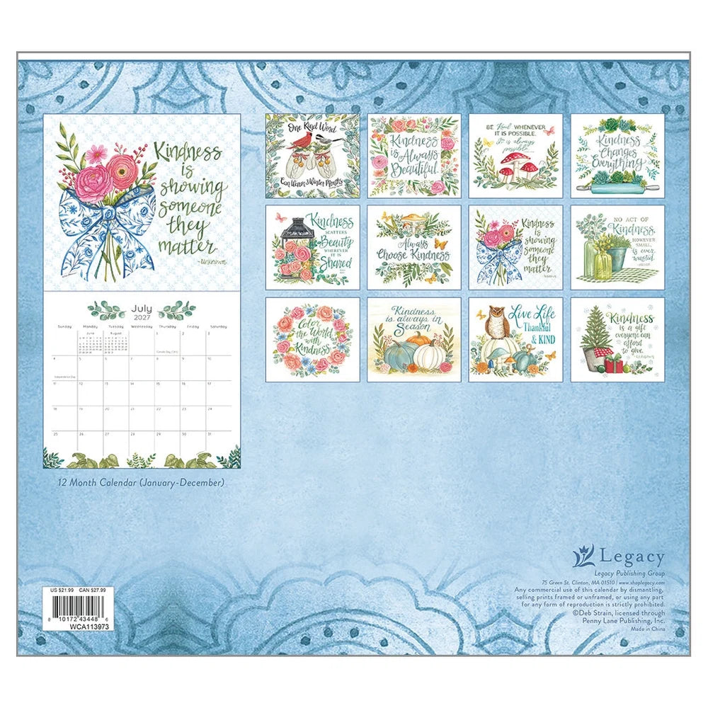 Kindness Matters 2027 | Wall Calendar