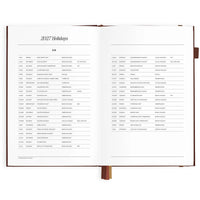 2027 A5 Vertical Planner | Chocolate