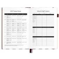 2027 A5 Academic Vertical Planner | Chocolate Stripe