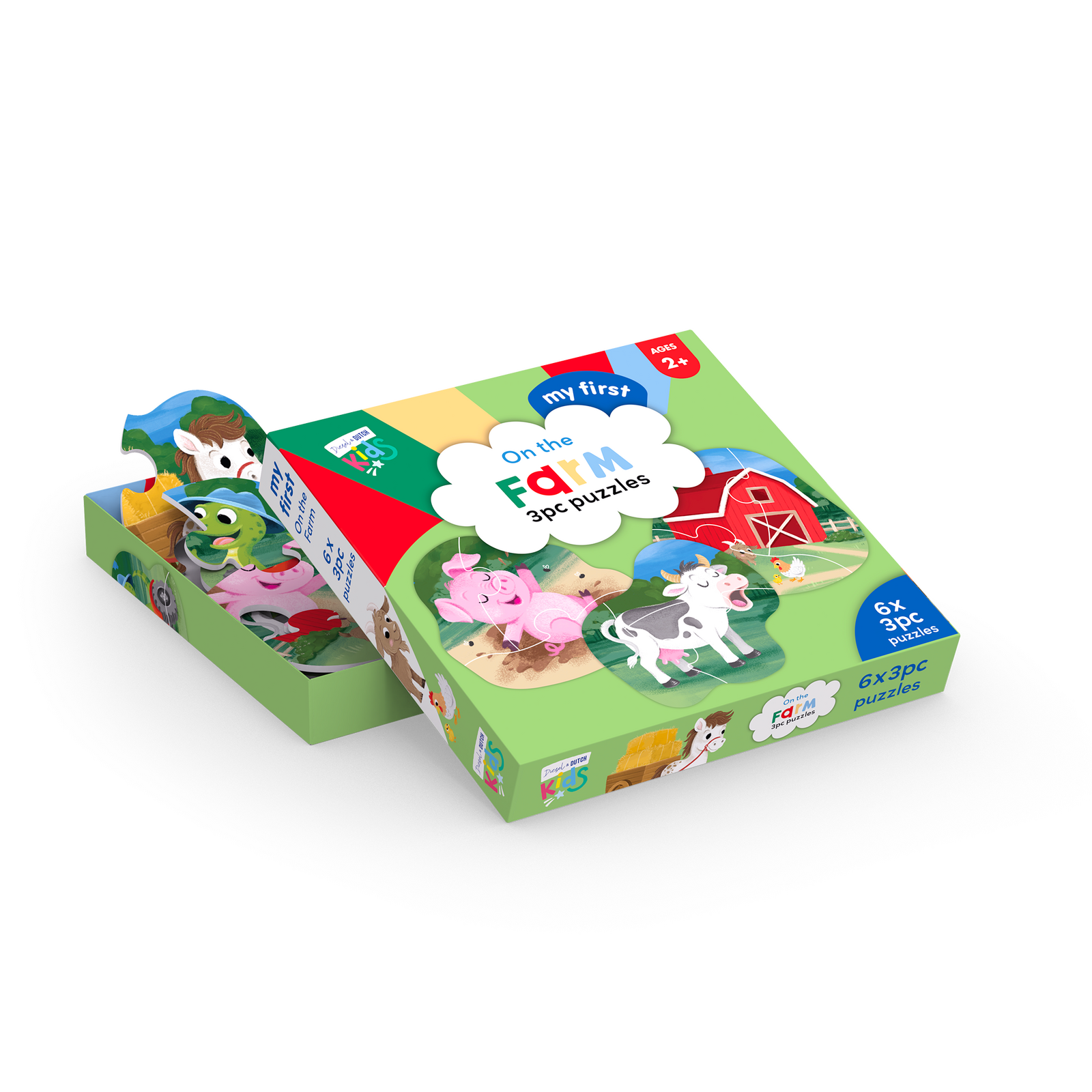 Kids My First 3pc Puzzles | On the Farm