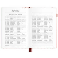 2027 A5 Horizontal Planner | Rosé Pinstripe