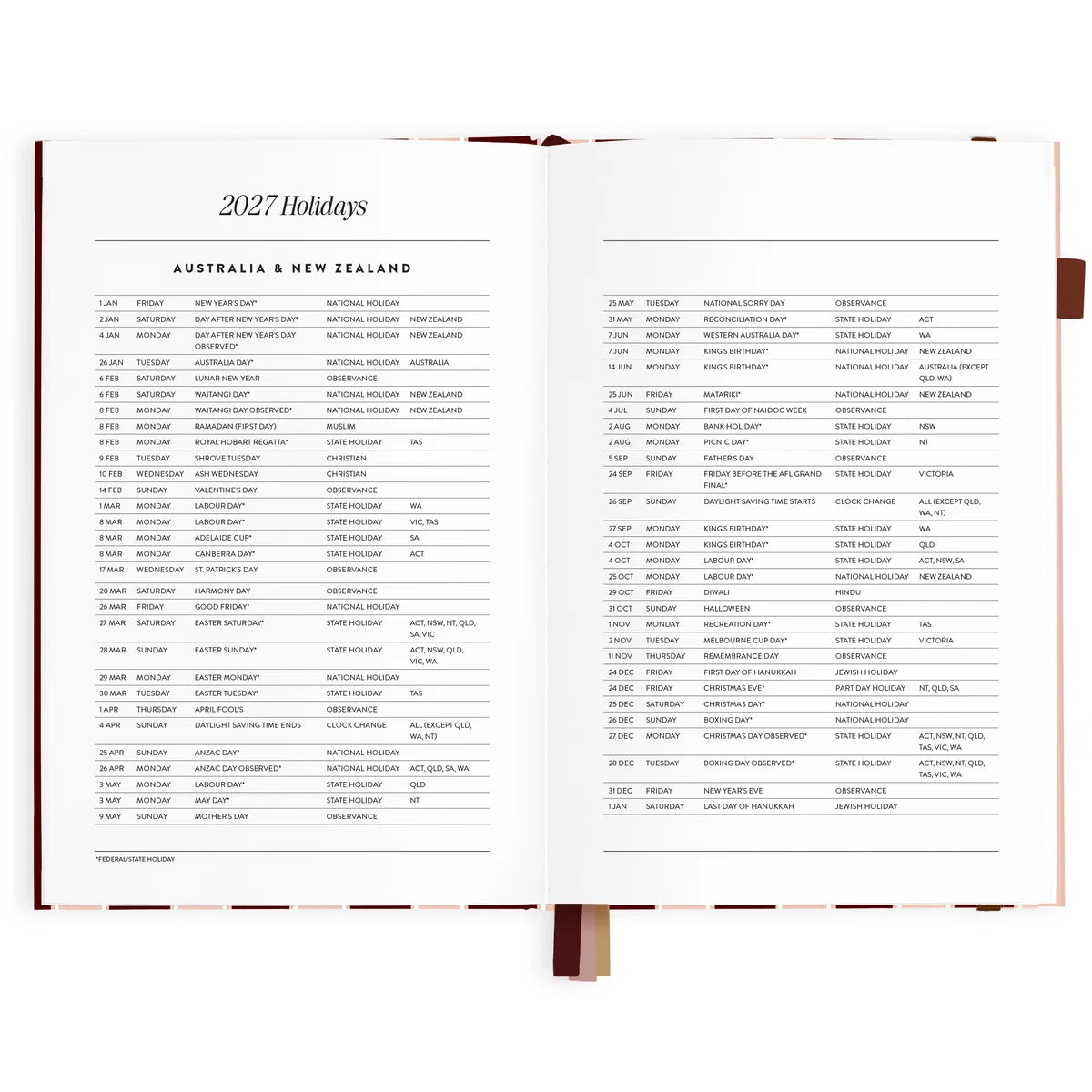 2027 A5 Vertical Planner | Sorrento