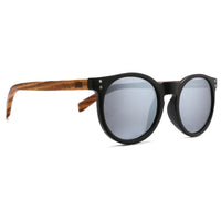 Sorrento | Silver Reflective Lens l Walnut Wooden Arms