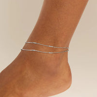 Halcyon Anklet | Sterling Silver