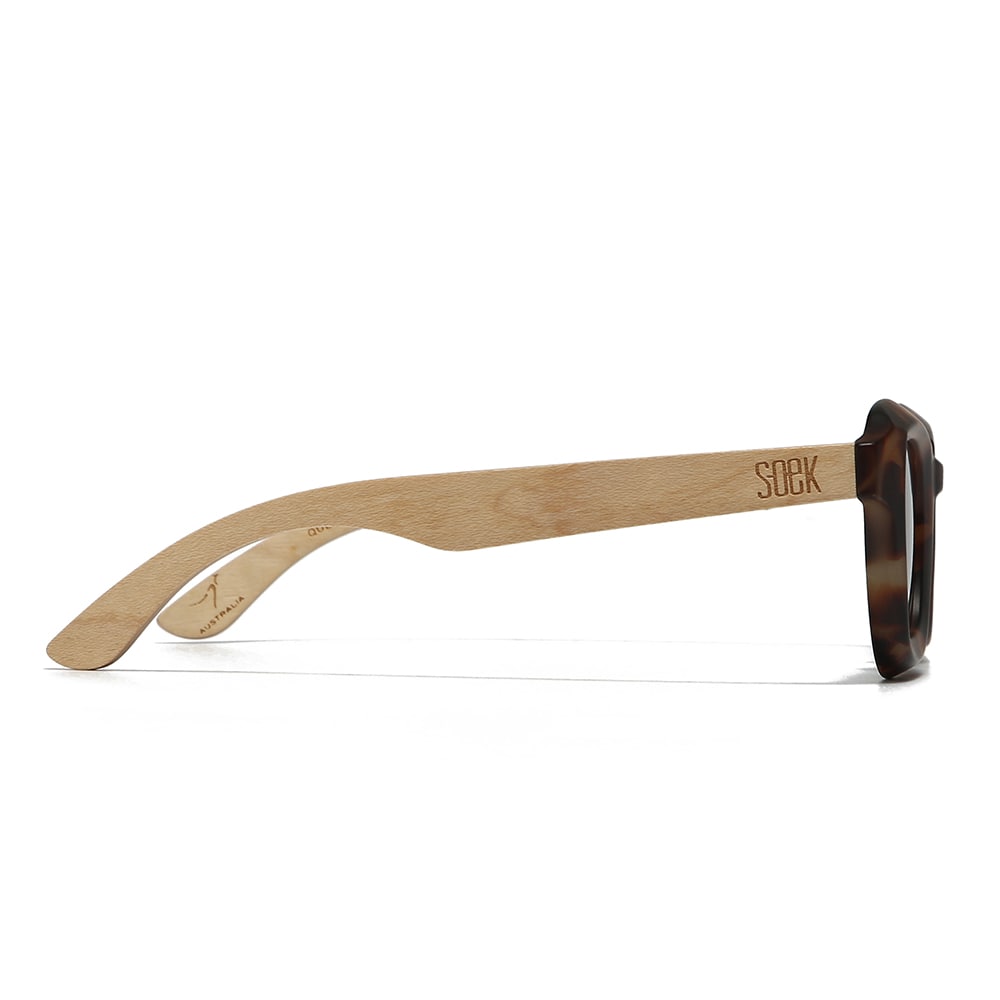 Quest Rocky Tort l Sunglasses l Polarised Lens l Walnut Arms