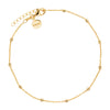 Birdsong Chain Anklet | Yellow Gold