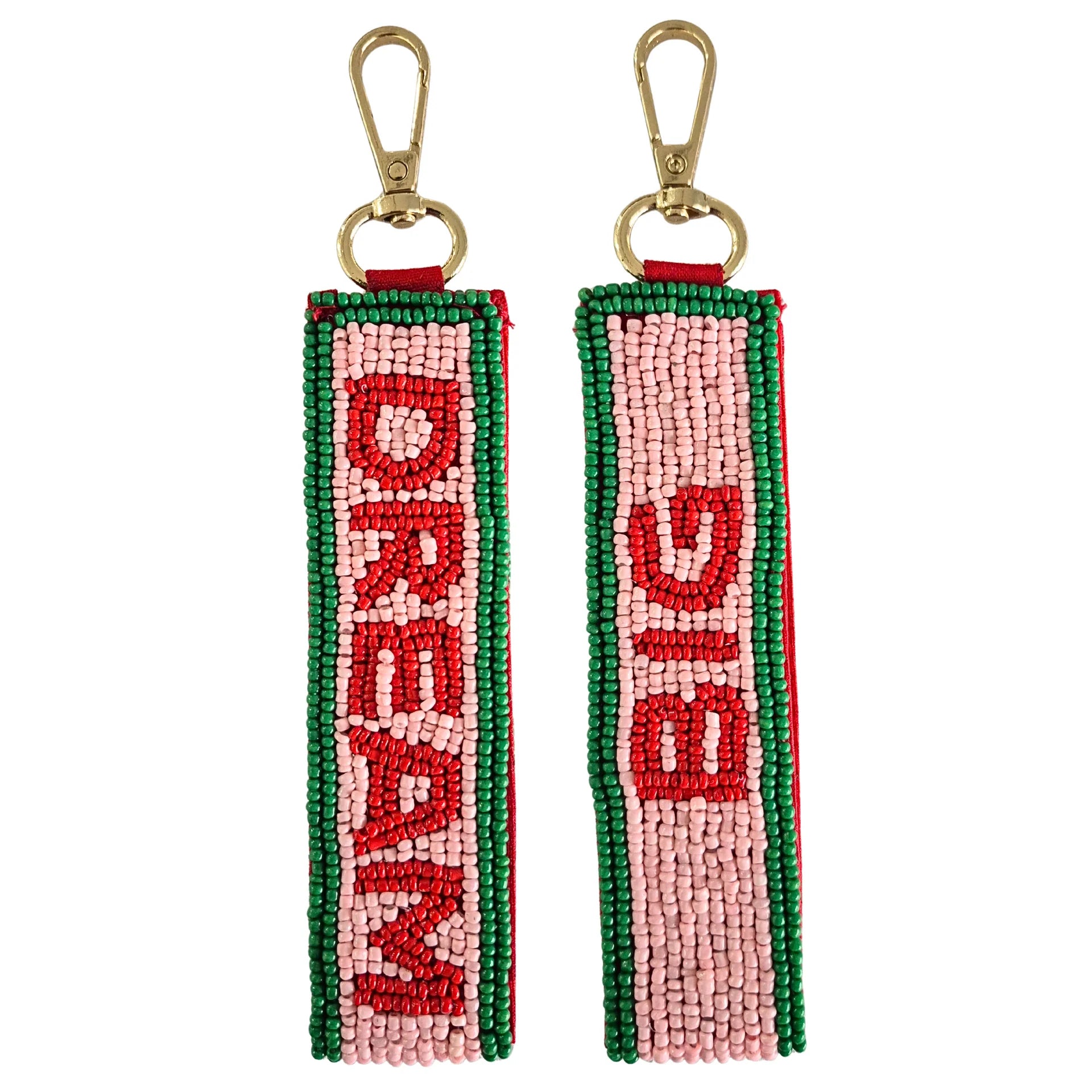 Beaded Keychain | Pink + Red Dream Big